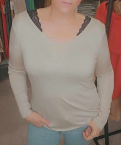 Blouse lisere argenté