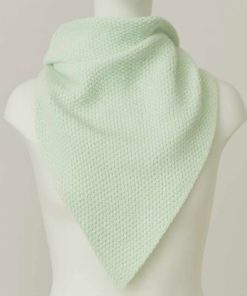 Echarpe triangle vert d eau