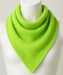 Echarpe triangle vert fluo