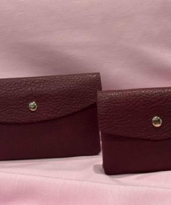 Petit porte feuille bordeau