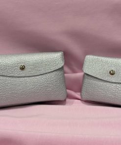 Petit porte feuille argenté
