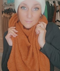 Echarpe triangle chocolat