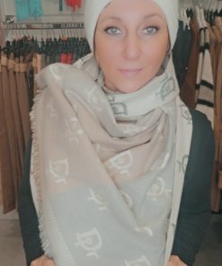 Echarpe di beige taupe gris