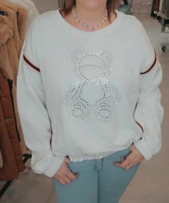 pull nounours strass