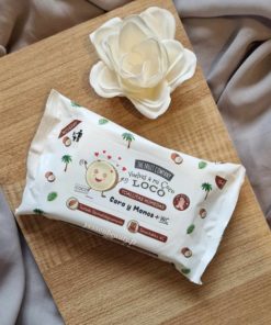 Lingettes nettoyantes douces parfumées à la noix de coco