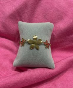 Bracelet fleur doré