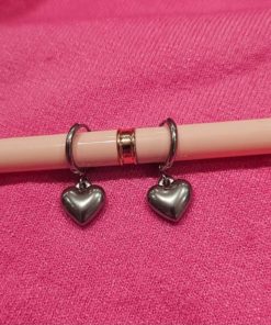 Dormeuse coeur argenté