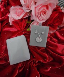 Bo plus collier rond strass