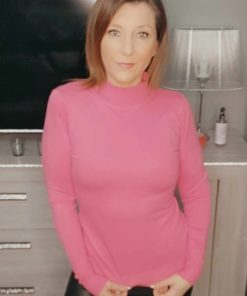 Sous pull col cheminée fushia