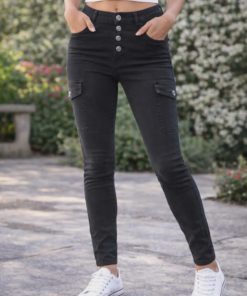 Jeans KAROSTAR CARGO NOIR
