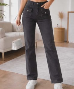 Jeans noir poche avant